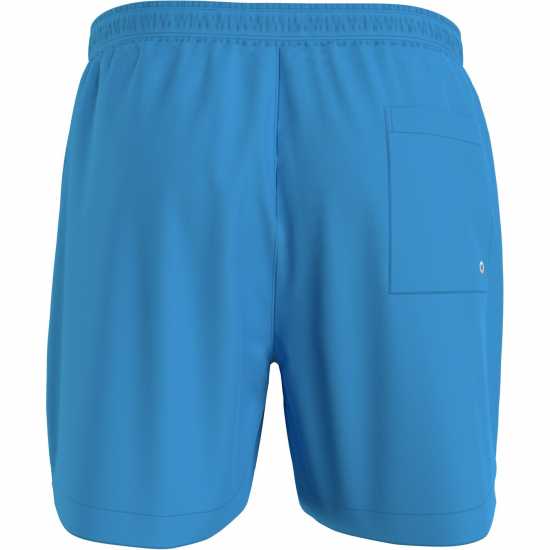 Мъжки плувни шорти и клинове Calvin Klein Large Logo Swim Shorts Син 2025 Calvin Klein Large Logo Swim Shorts Син 2025 Мъжки плувни шорти и клинове