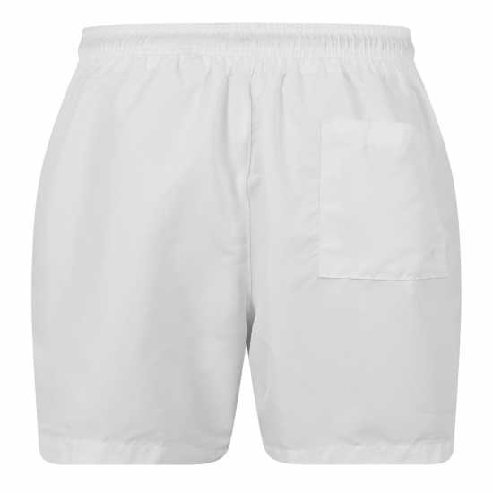 Мъжки плувни шорти и клинове Calvin Klein Large Logo Swim Shorts Бял 2025 Calvin Klein Large Logo Swim Shorts Бял 2025 Мъжки плувни шорти и клинове