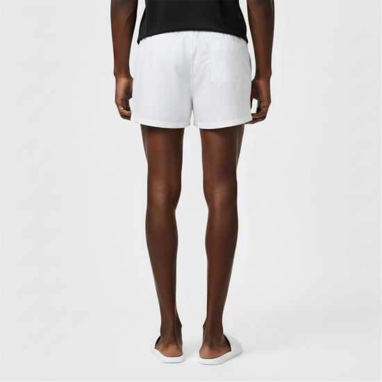 Calvin Klein Large Logo Swim Shorts White 26 Calvin Klein Large Logo Swim Shorts