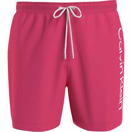 Мъжки плувни шорти и клинове Calvin Klein Large Logo Swim Shorts Розово 2025 Calvin Klein Large Logo Swim Shorts Розово 2025 Мъжки плувни шорти и клинове