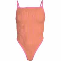 Nike Women's One Piece Swimsuit Pink Glow 