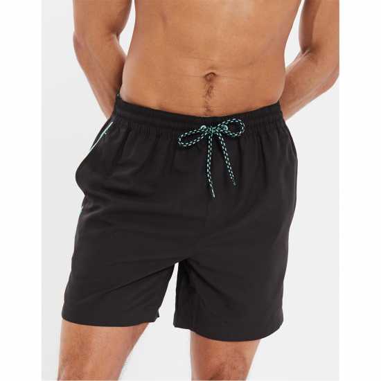 Мъжки плувни шорти и клинове Threadbare Brir Swm Shrt Sn99 Black Threadbare Brir Swm Shrt Sn99 Black Мъжки плувни шорти и клинове