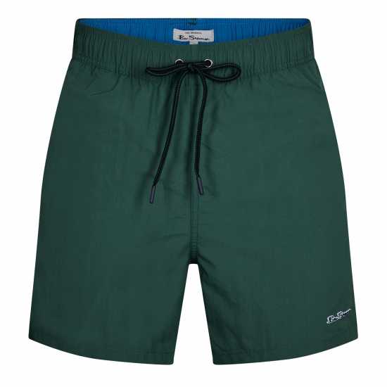 Ben Sherman Мъжки Плувни Шорти Beach Swim Shorts Mens Posy Green Мъжки къси панталони