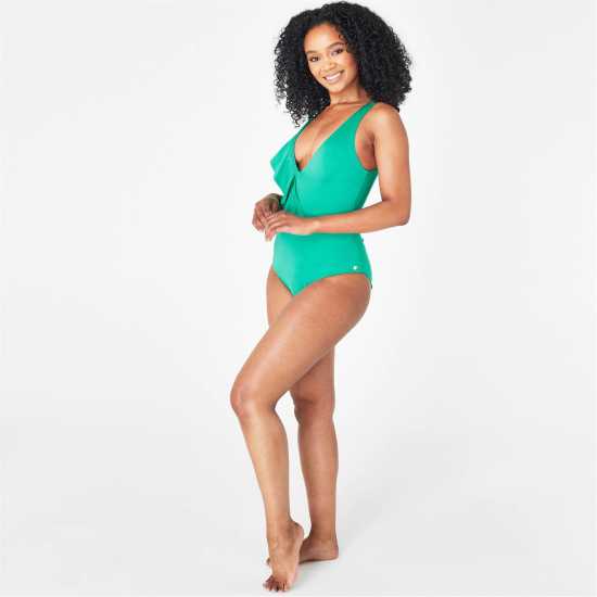 Biba Ruffle Swimsuit Apple Holiday Essentials