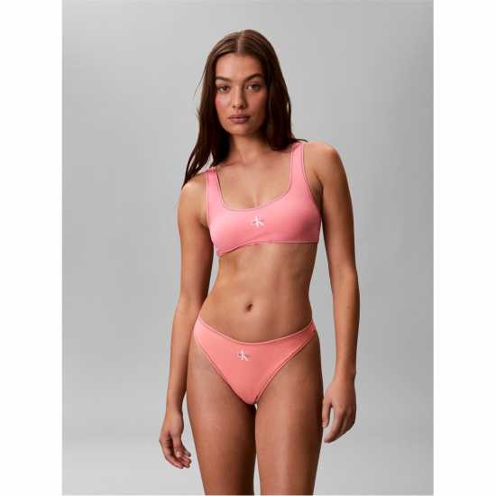 Calvin Klein Women's Bikini Top Washed Scarlet 