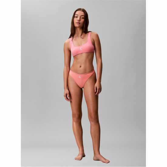 Calvin Klein Women's Bikini Top Washed Scarlet 