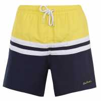 Pierre Cardin Мъжки Плувни Шорти Swim Shorts Mens Yellow/Navy Мъжко облекло за едри хора