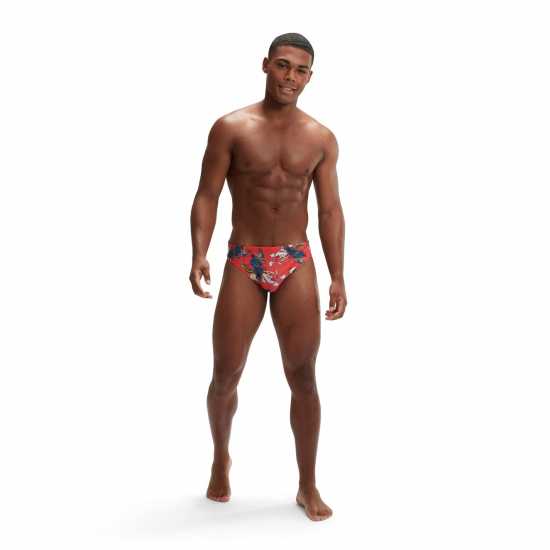 Speedo Escape 5Cm Brief Mens Червен/Син Мъжки плувни шорти и клинове