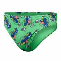 Speedo Escape 5Cm Brief Mens Зелено/Тъмно синьо Мъжки плувни шорти и клинове
