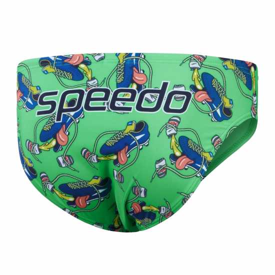 Speedo Escape 5Cm Brief Mens Зелено/Тъмно синьо Мъжки плувни шорти и клинове
