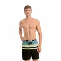 Puma Мъжки Плувни Шорти Heri Stripe Mid Swim Shorts Mens