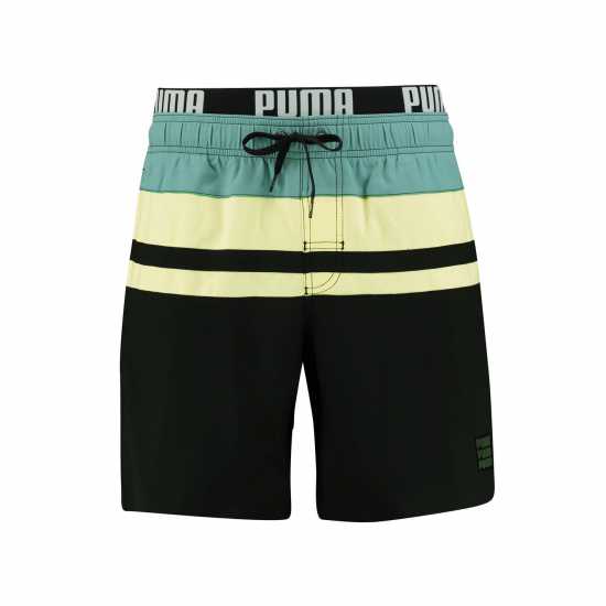 Puma Мъжки Плувни Шорти Heri Stripe Mid Swim Shorts Mens  - Мъжки къси панталони
