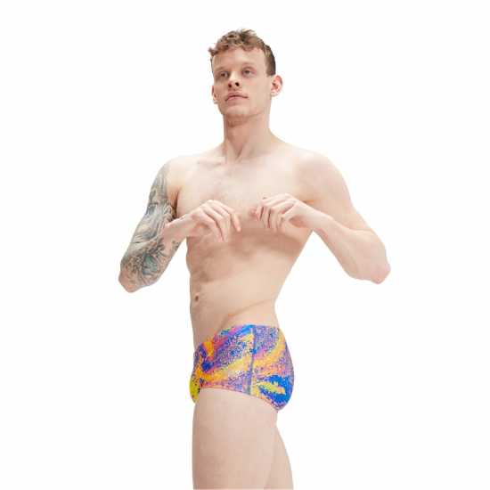 Speedo Club Digital Swimming Trunks Розово/Жълто 