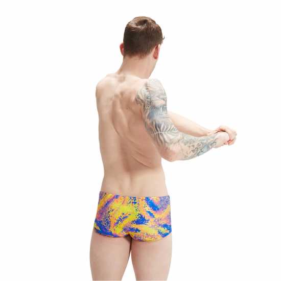 Speedo Club Digital Swimming Trunks Розово/Жълто 