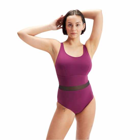Дамски бански Speedo Shaping Luniaglow Swimsuit Womens Speedo Shaping Luniaglow Swimsuit Womens Дамски бански