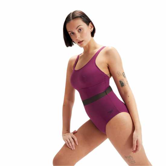 Дамски бански Speedo Shaping Luniaglow Swimsuit Womens Speedo Shaping Luniaglow Swimsuit Womens Дамски бански