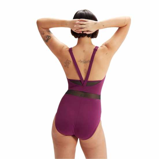 Дамски бански Speedo Shaping Luniaglow Swimsuit Womens Speedo Shaping Luniaglow Swimsuit Womens Дамски бански