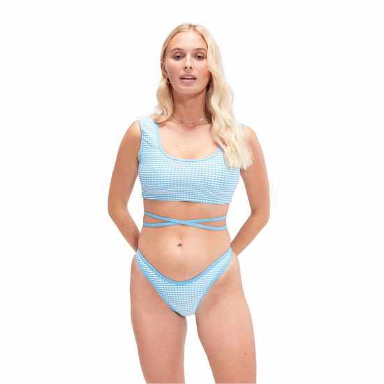 Дамски бански Speedo Wrap Crop Top Ld99 Многоцветно Speedo Wrap Crop Top Ld99 Многоцветно Дамски бански