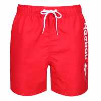 Reebok Мъжки Плувни Шорти Yestin Swim Shorts Mens Червено Мъжки къси панталони