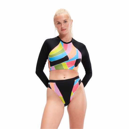 Speedo Printed Heavyweight Performance Bikini Bottoms  