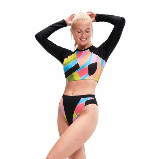 Speedo Printed Heavyweight Performance Bikini Bottoms  