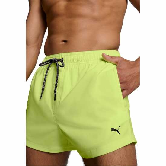 Мъжки плувни шорти и клинове Puma Logo Shorts Бързо жълто Puma Logo Shorts Бързо жълто Мъжки плувни шорти и клинове