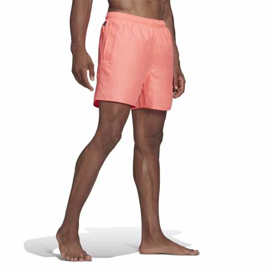 Adidas Solid Swim Shorts Acid Red Мъжки къси панталони