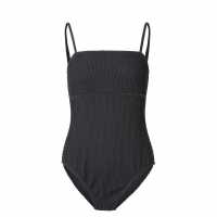 Soulcal Crinkle Swimsuit Black Бикини танкини шорти