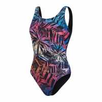 Дамски бански Speedo Placement U-Back Swimsuit One Piece Womens Speedo Placement U-Back Swimsuit One Piece Womens Дамски бански