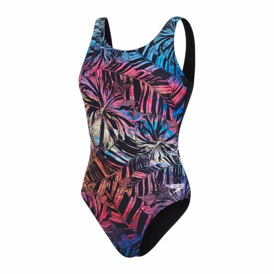 Дамски бански Speedo Placement U-Back Swimsuit One Piece Womens Speedo Placement U-Back Swimsuit One Piece Womens Дамски бански