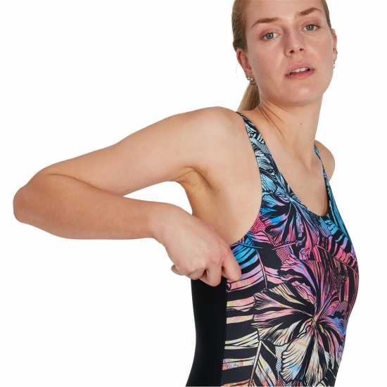 Дамски бански Speedo Placement U-Back Swimsuit One Piece Womens Speedo Placement U-Back Swimsuit One Piece Womens Дамски бански