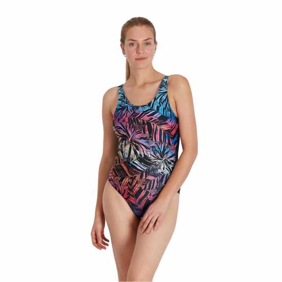 Дамски бански Speedo Placement U-Back Swimsuit One Piece Womens Speedo Placement U-Back Swimsuit One Piece Womens Дамски бански