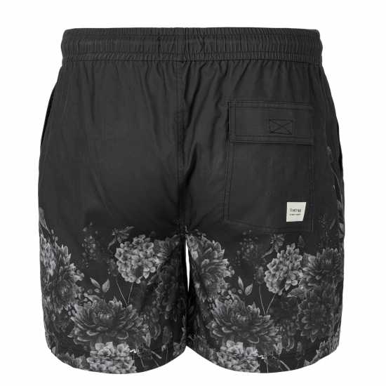 Firetrap Мъжки Плувни Шорти Printed Swim Shorts Mens Flower Мъжки къси панталони