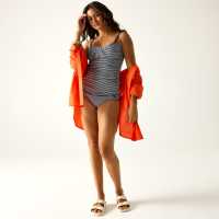 Regatta Women's Two Piece Swimsuit Navy/White 