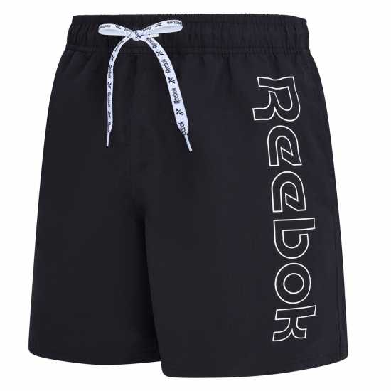 Reebok Mens Swim Short Abbott Black Reebok Mens Swim Short Abbott Black