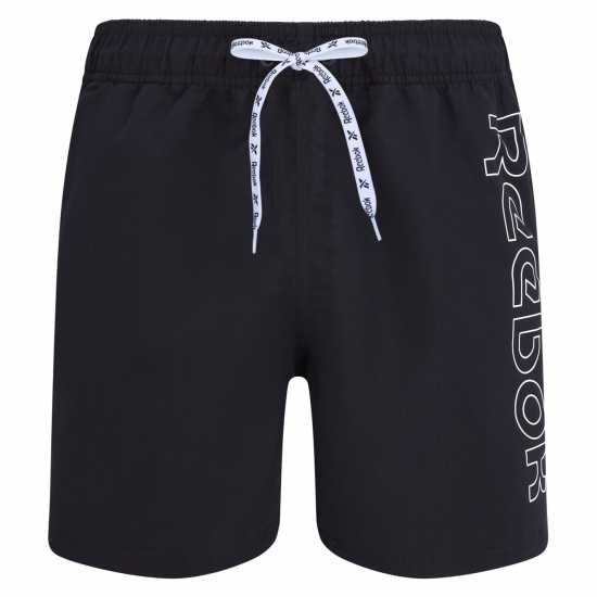 Reebok Mens Swim Short Abbott Black Reebok Mens Swim Short Abbott Black