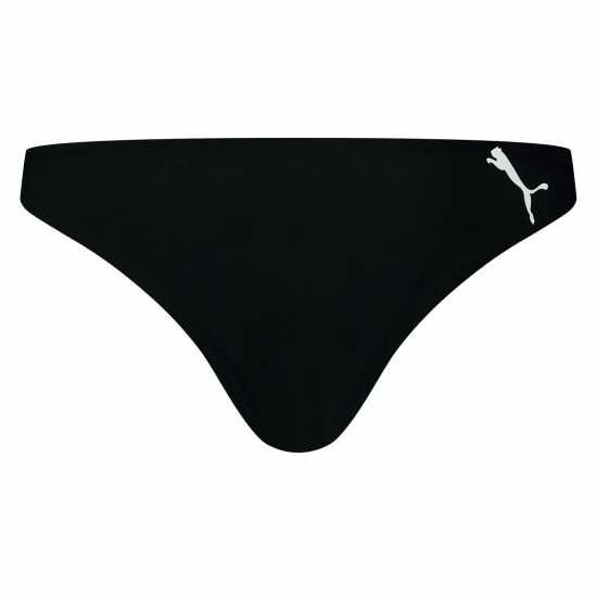 Puma Swim V-Shape Brazilian Bikini Bottoms Womens Черен Комбо Дамски бански
