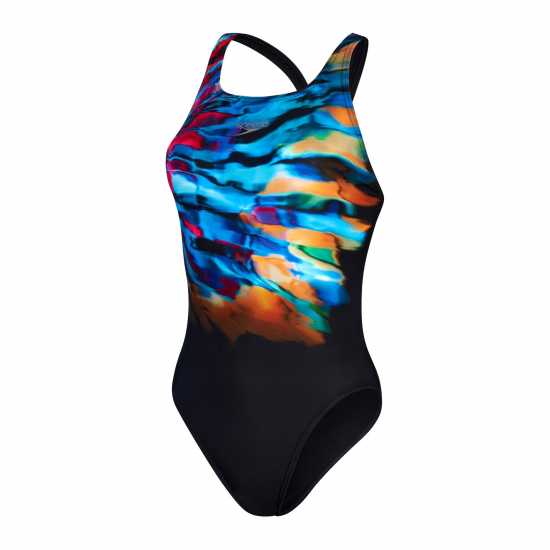 Speedo Plmt Digi Lbk 1Pc Black/Blue Speedo Plmt Digi Lbk 1Pc Black/Blue