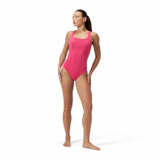 Дамски бански Speedo Womens Flex Band Swimsuit With Built In Swim Bra Speedo Womens Flex Band Swimsuit With Built In Swim Bra Дамски бански
