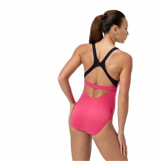 Дамски бански Speedo Womens Flex Band Swimsuit With Built In Swim Bra Speedo Womens Flex Band Swimsuit With Built In Swim Bra Дамски бански