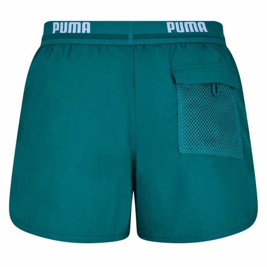 Puma Swim Shorts Синьо-зелено 