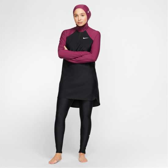 Nike Modest Victory Luxe Full Coverage Swim Dress VILLAIN RED Дамски бански
