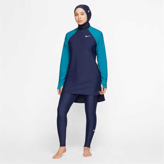 Nike Modest Victory Luxe Full Coverage Swim Dress Bright Spruce Дамски бански