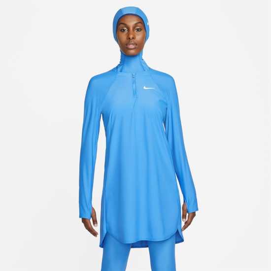 Nike Full Coverage Dress Pacific Blue Дамски бански