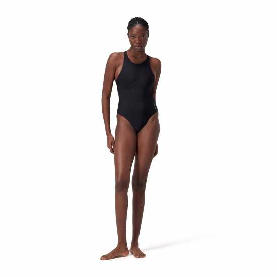 Speedo Solid Highneck 1 Pc Speedo Solid Highneck 1 Pc