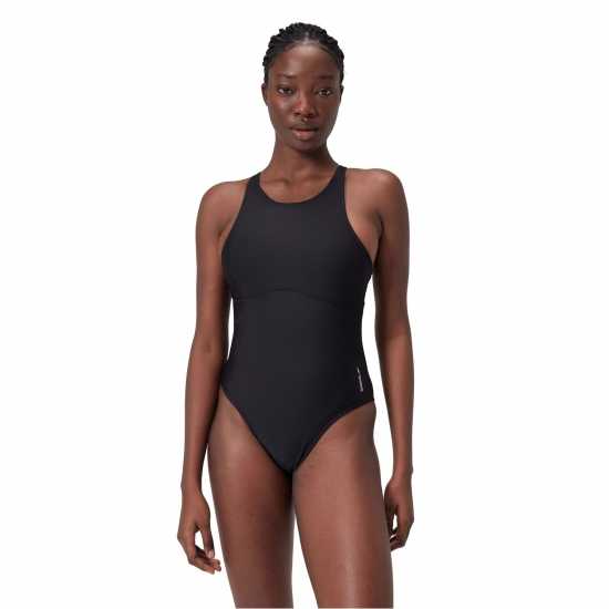 Speedo Solid Highneck 1 Pc Speedo Solid Highneck 1 Pc