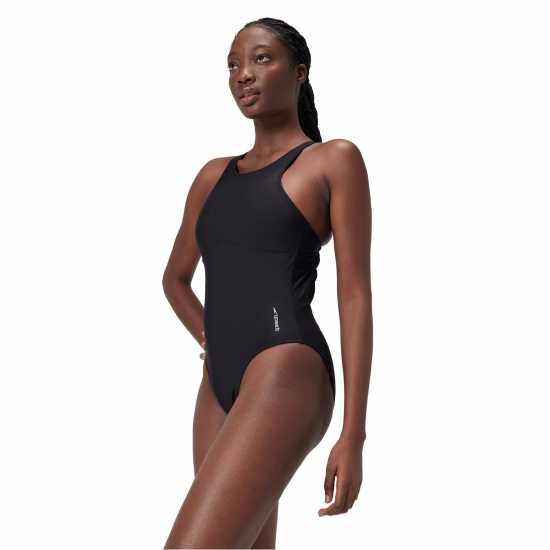 Speedo Solid Highneck 1 Pc Speedo Solid Highneck 1 Pc