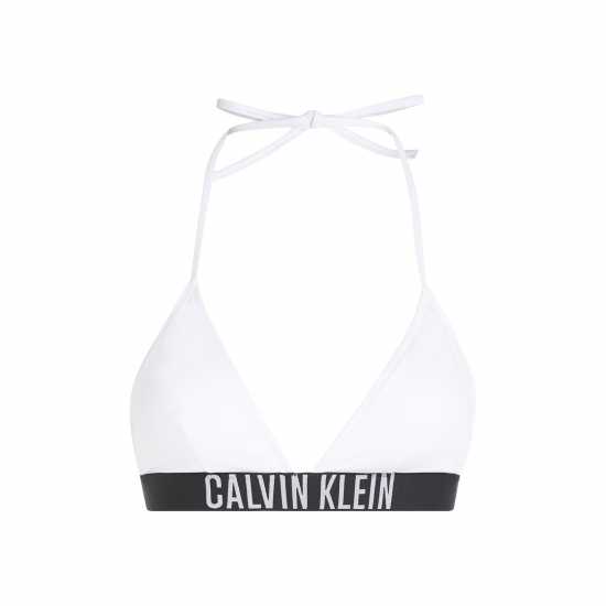 Calvin Klein Triangle Bikini Top PVH WHITE Holiday Essentials