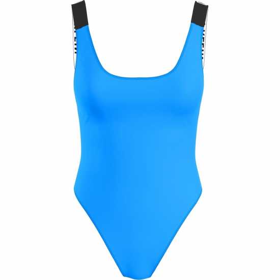 Calvin Klein Scoop Back One Piece Swimsuit Dynamic Blue Holiday Essentials