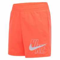 Nike Момчешки Къси Гащи 4 Volley Swim Shorts Junior Boys Bright Mango Детски бански и бикини